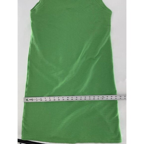 Hanna Andersson Women’s Kelly Green Ribbed Textured Knit Dress Sz Sm, USA, FLAW - Picture 9 of 13